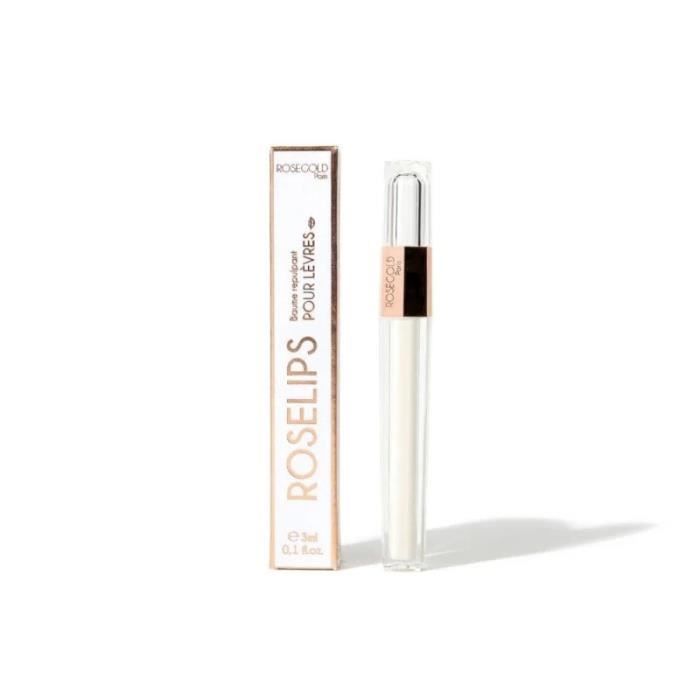 Baume à Lèvres - ROSEGOLD PARIS - ROSELIPS - Hydratant - Repulpant - Naturel