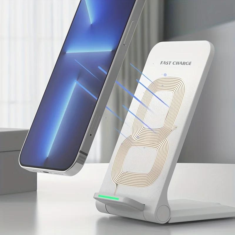 300W Fast Wireless Charger Stand Pad for iPhone 14 13 12 11 8 XR Samsung Galaxy S21 S20 Xiaomi Huawei Wireless Charging Station