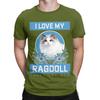 ragdoll mom funny Funny 100 Cotton TShirt Ragdoll Tops Tees For Unisex