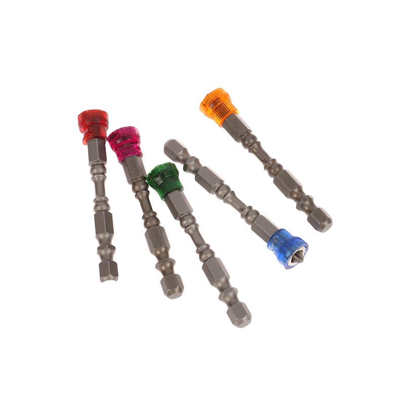 5/10Pcs Screwdriver Drill Bit With Magnetic Bit Bit 1/4 Inch 6.35Mm Hex Handle Electric Drill Tool Attachment Single Head