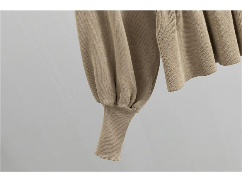 European Lantern Sleeve Bodycon Midi Skirt Set: French Socialite Style for Spring & Autumn