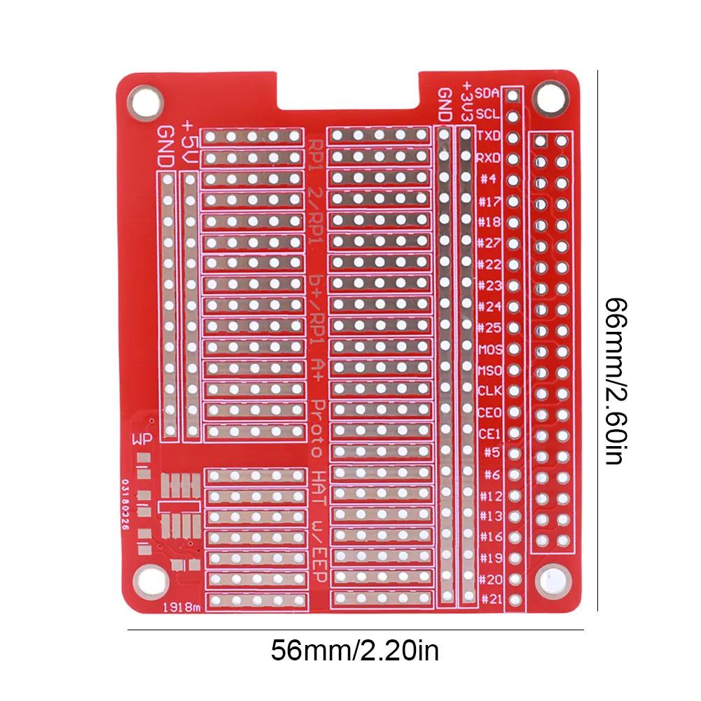 5-1 Stück DIY Prototyp Erweiterungsplatine PCB Shield Rot Erweiterungsplatine Erweiterung Prototyping PCB-Platine für Raspberry RPi