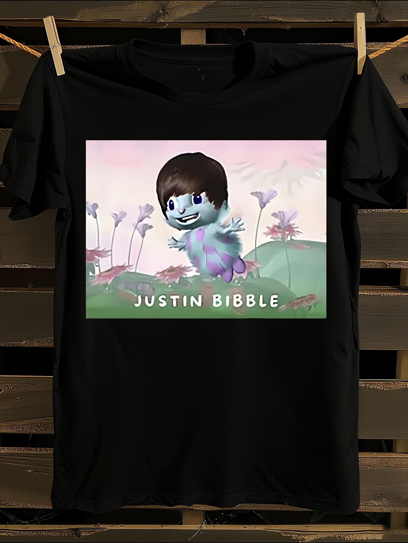Funny Justin Bibble Meme T-shirt XL