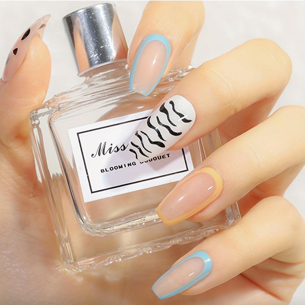 Abnehmbare Nagelkunst-Sticker im europäischen und amerikanischen Stil - Einfache, tragbare künstliche Nägel