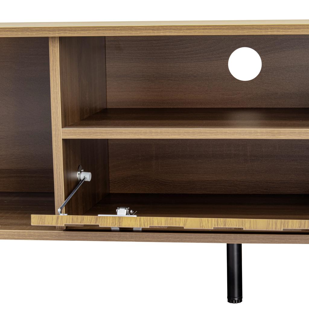 TV Cabinet with Three Doors. Low Cabinet, Living Room Furniture, Dimensions: 160 X 35 X 46 Cm (Length X Width X Height).