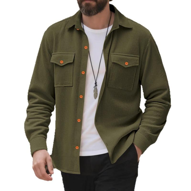 2025 Autumn and Winter New Long-sleeved Shirt Casual Lapel Loose Jacket