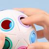 Cube Toy Stress Relief Puzzle Ball Rainbow Color Matching Cube Toy Develops Concentration Logical Thinking Intelligence Puzzle Toy