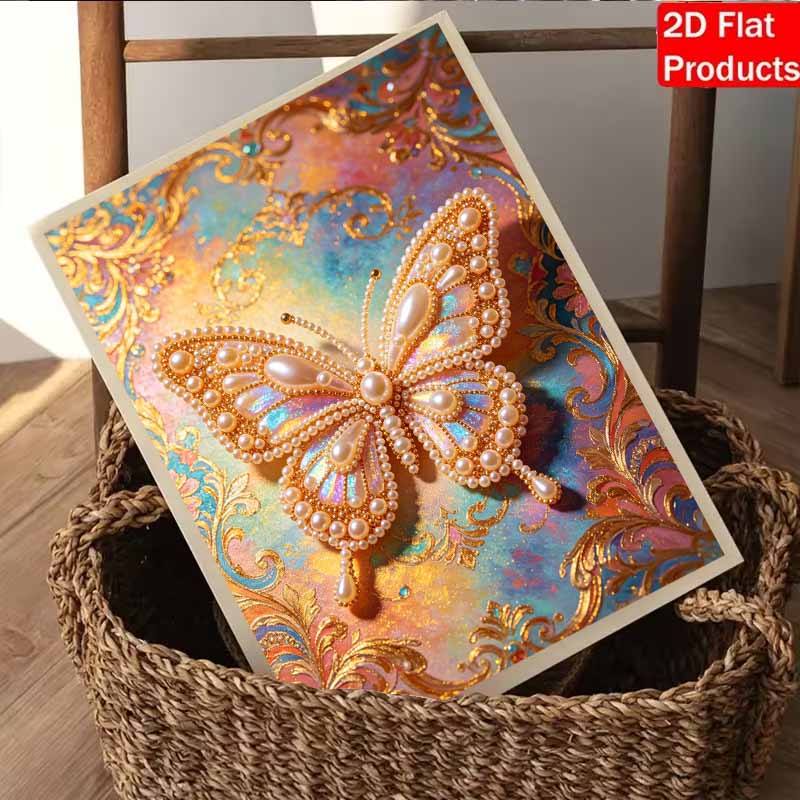 Pearl Art Painting Butterfly Home Wall Decor Art Crafts Handmade DIY Adult/Beginner Gift Creative Home Decor Frameless Wall Art Kit