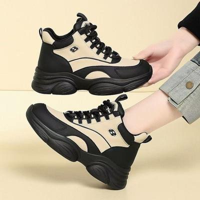 Casual Dad Shoes Women's New Versatile Fashion Lightweight Soft-soled Running High-top Women's Shoes