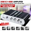 ST-838 HiFi 2.1 Kanálový Výkonový Zesilovač Stereo Basový Zvukový Zesilovač RMS 20Wx2+40W Třída D Mini Přehrávač Médií MP3 Auto Černý Domácí Zesílit