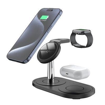 3 In 1 Wireless Charger 15W for Apple Magnetic Wireless Charger Multi-function Desktop Mobile Phone Holder