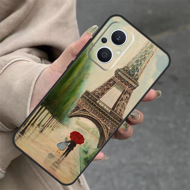 France Paris Eiffel Tower Case For OPPO Reno 8T 13F 14F 12F 11F 10 12 13 14 Pro 7 8 Lite OPPO Find X8 X6 X9 Pro Cover