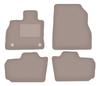 Beige Velour Floor Mats For: Nissan Leaf I Hatchback (2010-2017)