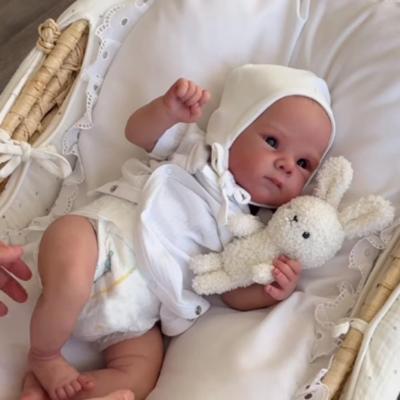 LONIAN Reborn Baby Dolls, 18-inch Lifelike Newborn Baby Dolls with Open Eyes and Soft Cloth Body, Looks Like a Cute Toddler