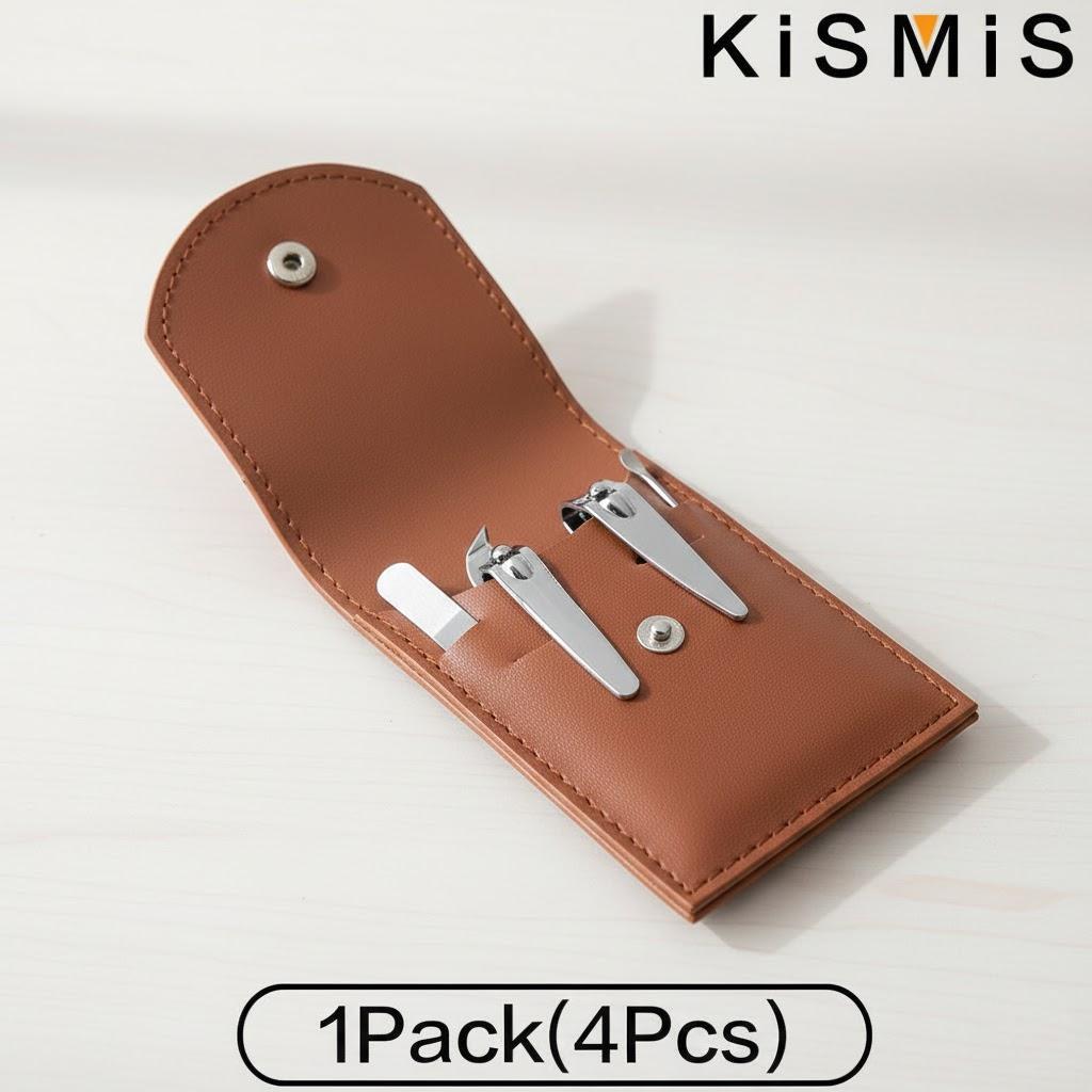 Stainless Steel Nail Clippers Professional Manicure Scissors Set Portable Easy Nail Care Tools