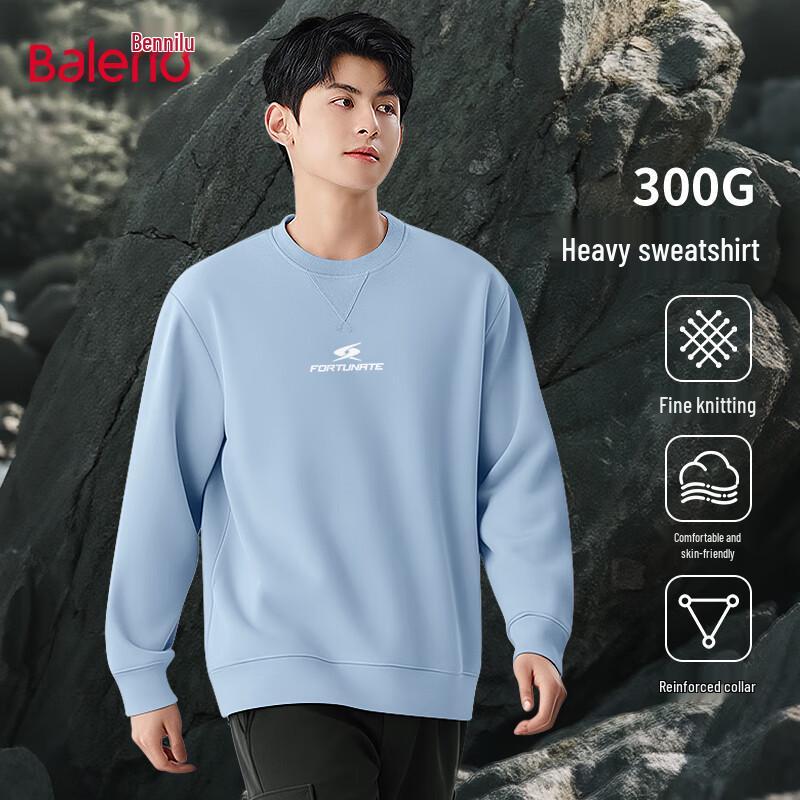 

Baleno Men s Heavyweight Letter Print Crewneck Sweatshirt 5XL