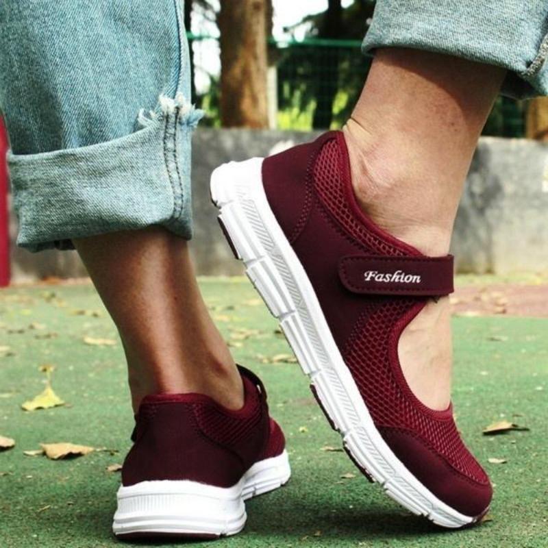 Spring Summer Women Casual Sneakers Mesh Breathable Shoes Comfortable Running Shoes Fitness Shoes Walking  (Size 35~42)