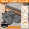 4Pack Bed Risers 3 Inch Stackable Furniture Risers Adjustable Anti-Slip Chair Raisers Heavy Duty Bed Lifter Desk Raising Blocks Table Leg Extenders
