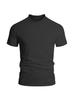 Men Plus Size Solid Color Casual Short Sleeve T Shirt