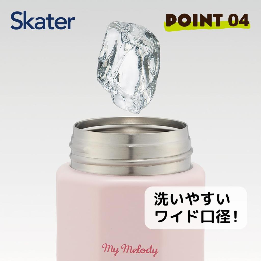 Skater Stainless Steel Mug Easy To Octagonal Hot My Flower Bottle, 350ml, Hold, Shape, Insulated, & Cold, Melody, Language, Sanrio, STO4-A