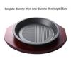 ZISIZ Round Cast Iron Non-Stick Steak Griddle