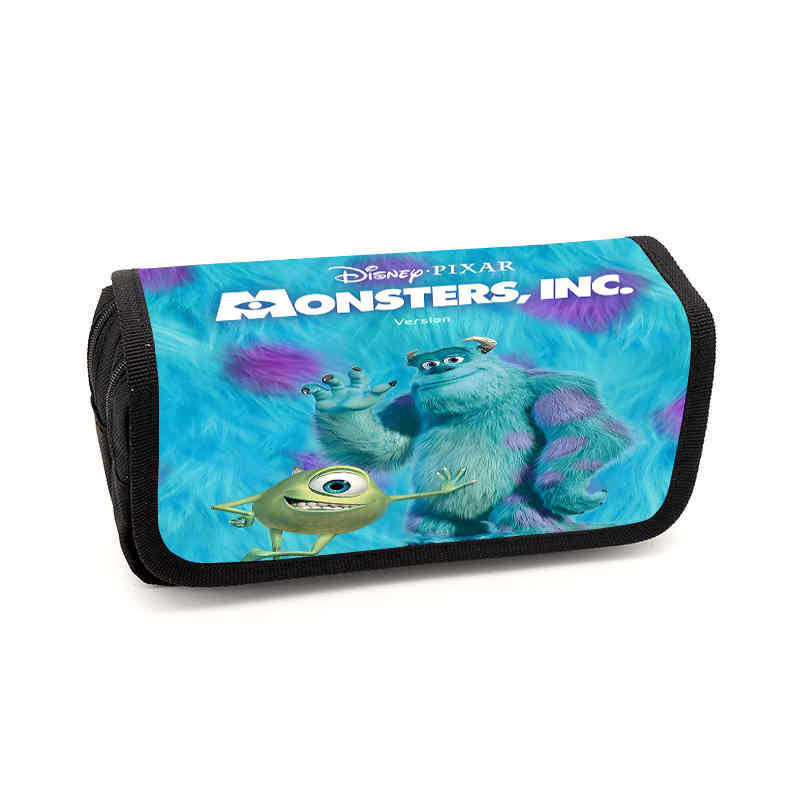 Monsters, Inc. Pouzdro na tužky Animovaný periferní úložný sáček Pouzdro na psací potřeby