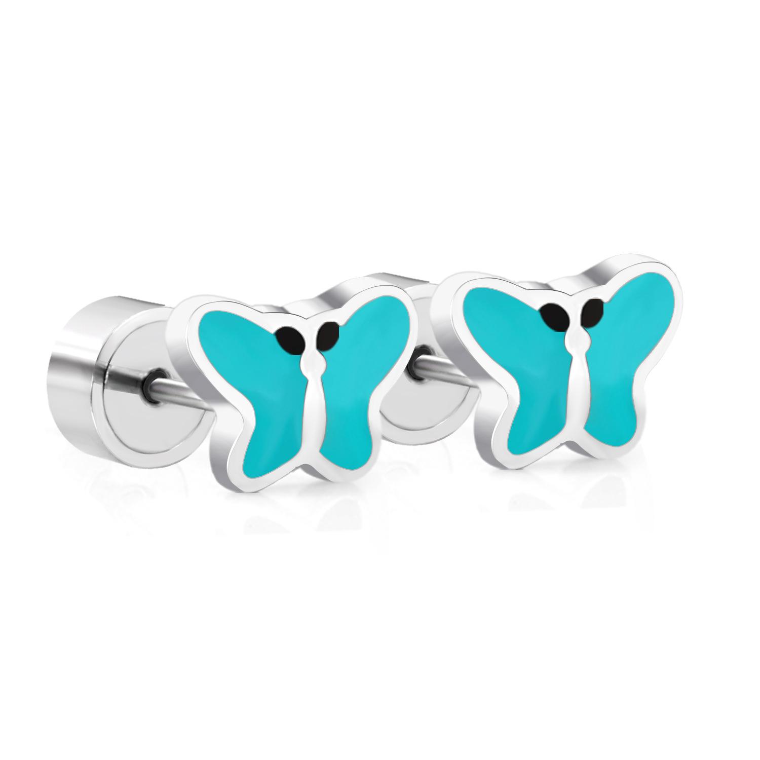 

2026 European and American Mini Round Cake Stud Earrings for Women, Fashionable and Simple Summer Cute Flower Stud Earrings