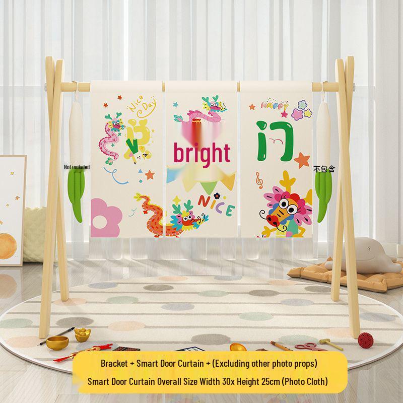 

Перший День Народження Малюка Розумні Ворота Дерев яний Каркас Набір для Церемонії Повзання та Фото Реквізит