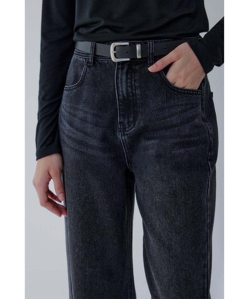 Bobeu Tapered Fit Denim Pants_Black 7156255002