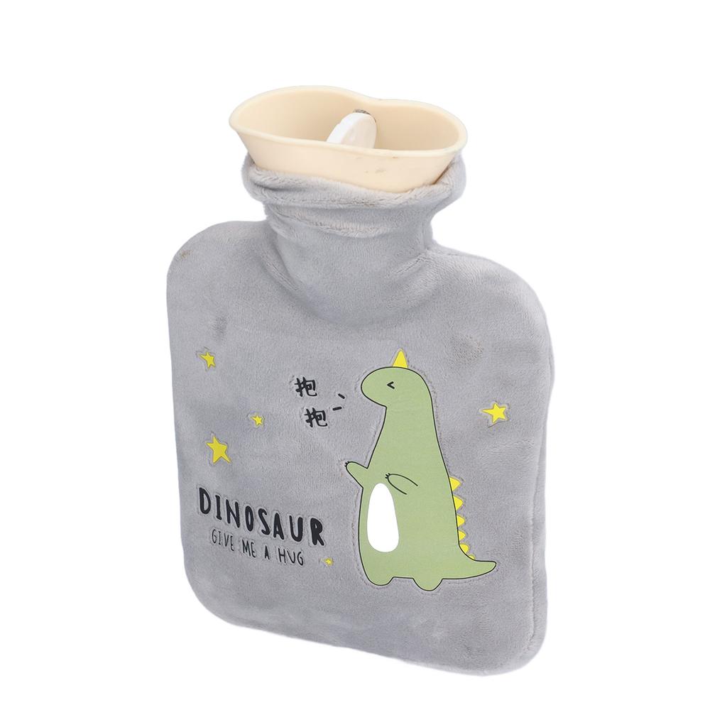 500ml Láhev na horkou vodu Kreslený dinosaurus Zesílená Nepropustná Hřejivá Taška na horkou vodu pro Léčbu