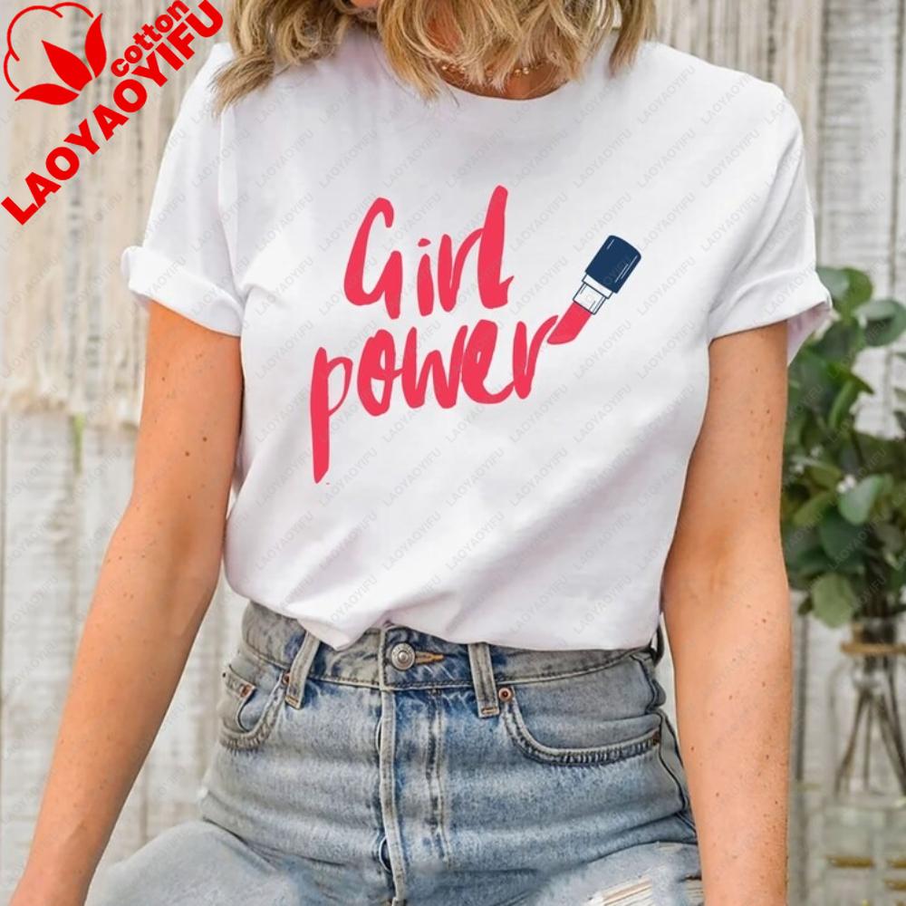 Girl Power March 8 Shirt International Unisexs Day Gift TShirt Strong Unisex Streetwear Feminist Clothing Daily Life Casual Tops