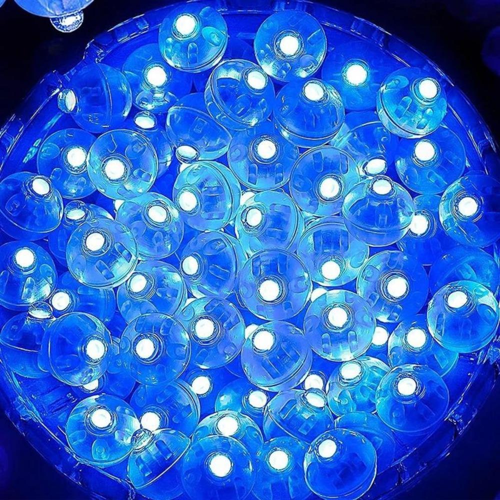100pcs LED Balloon Lights Mini Ball Light Round LED Multicolor Flash Ball Lamp Paper Lantern Balloon Party Long Standby Time