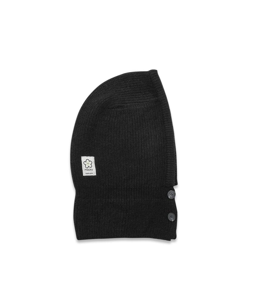 MACKY Millie Button Balaclava Black