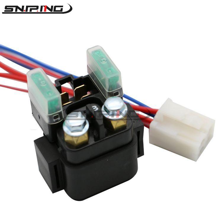 Motorcycle Starter For YAMAHA FZ6 Majesty250 TTR125 TTR230 TW200 TW225 DS400 XJR1200 Motor Relay Solenoid Electrical Parts