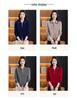 100% Pure Wool Women's Zipper Stand Collar Sweater Coat for Spring and Autumn/Winter Warmth, Ideal for Mid-Aged and Elderly