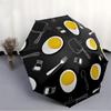 1pc Egg PatternAutomatic Open/close Folding Umbrella, Compact Portable Travel Umbrella, Perfect Birthday/Holiday, Cute Umbrella Y013