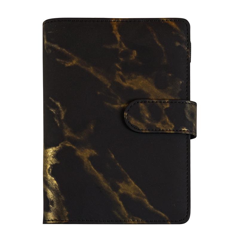 KuangJie A6 Marble Loose-Leaf PU Leather Binder Notebook