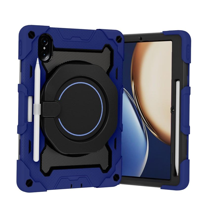 MatePad 11 Silicone PC Hybrid Case With Wrist Strap Kickstand Shoulder Shockproof Portable Tablet Cover