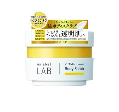 Unlabel V Creamy Moist Body Scrub Citrus Pear Scent Vitamin Exfoliating Care Clear Dark High 250g C※1 Skin※2 Spots※3 Moisturizing※4