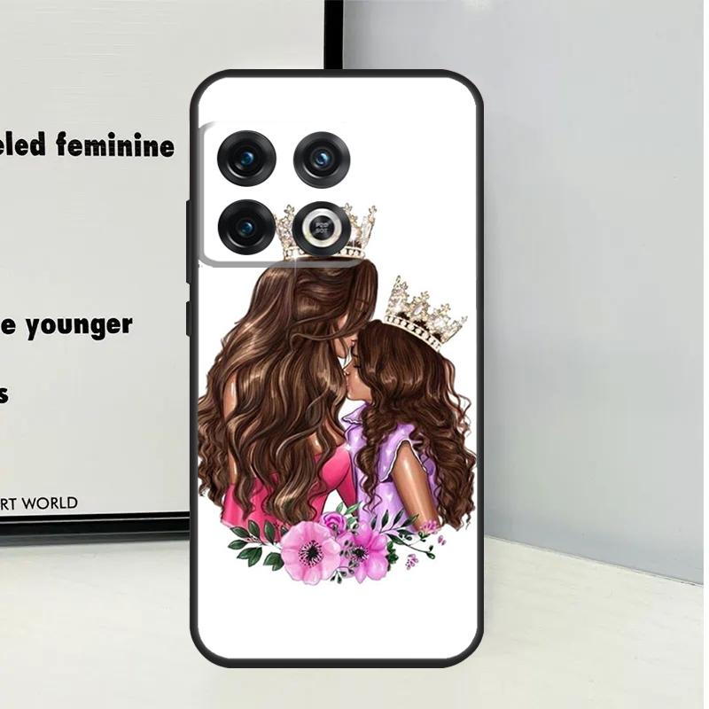 Baby Mother Brown Girl Family For OnePlus Nord CE 5 2 3 4 Lite N20 N30 Case For OnePlus 15 13 12 11 10 Pro 10T 12R 13R 13T
