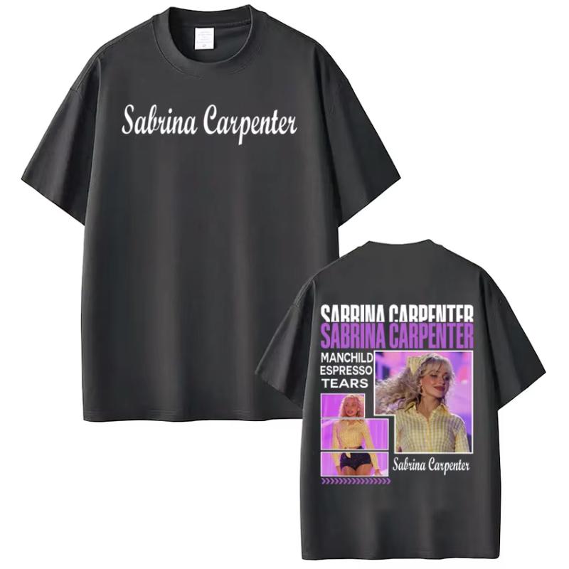 Sabrina Carpenter Tour 2026 Print Tshirt Unisex Unisex Aesthetic Clothing Tshirts Summer Cotton Shortsleeved Harajuku T Shirts