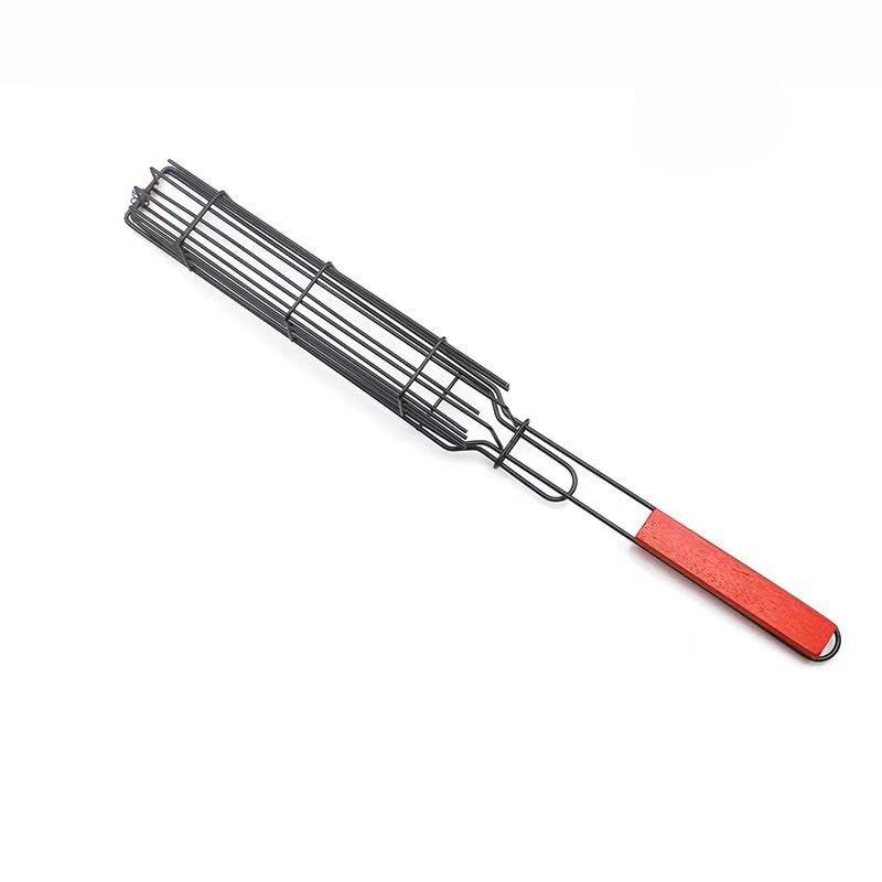 Tragbarer BBQ-Grillkorb aus Edelstahl mit Antihaftbeschichtung, Grillkorb, Werkzeuge, Grillgitter