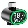 Durchflussbetriebenes Duschthermometer mit digitaler Echtzeitanzeige, Wasserbetrieben, keine Batterie erforderlich, Farbwechselnde Temperaturanzeige für Badezimmer Saf