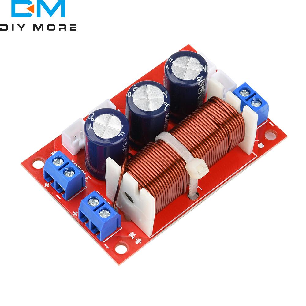 400W 2 Way Crossover Filters Module HiFi Speaker Modification Upgrade Board Full Range Treble Bass Adjustable Frequency