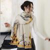 Women S Thick Warm Vintage Faux Cashmere Scarf Shawl Versatile All Season