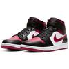 Air Jordan 1 Mid Noble Red Vyriški sportbačiai Juodi Balti 554724-066