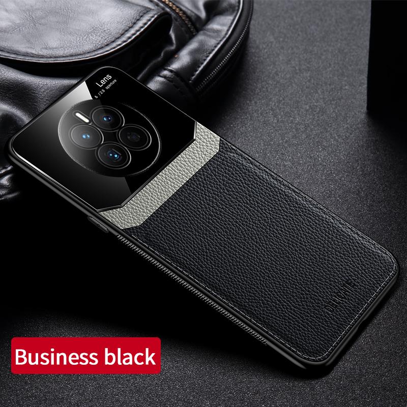 Mate50 Case For Huawei Mate 50 Pro Case PU Leather Silicone Bumper Back Cover For Huawei Mate 40 30 Pro Mate40 Mate30 Case Coque