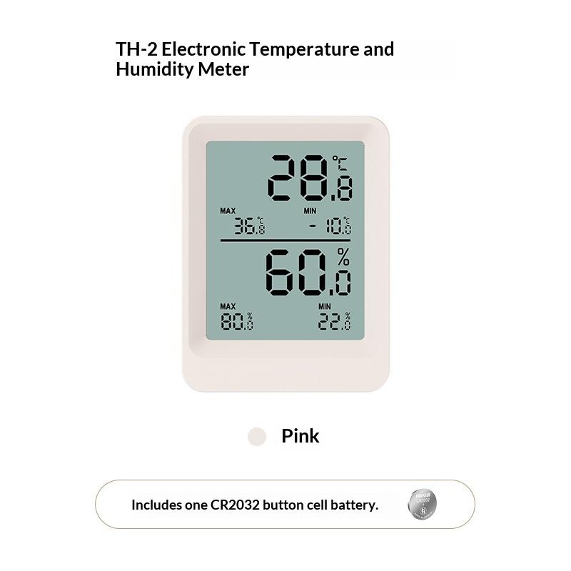

High-precision Electronic Strong Magnetism Wall-mounted TH2 LCD Temperature Humidity Sensor Monitor For Baby Room