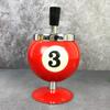 Ash Case Large Windproof Heat Resistant Three Bayonets with Lid Fashion Pool Billiard Ball Design Ashtray Ornament for Bar