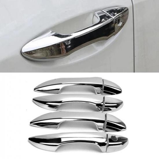 8Pcs Chrome Car Door Handle Cover Trim For Toyota Corolla Altis Sedan 2014-2018